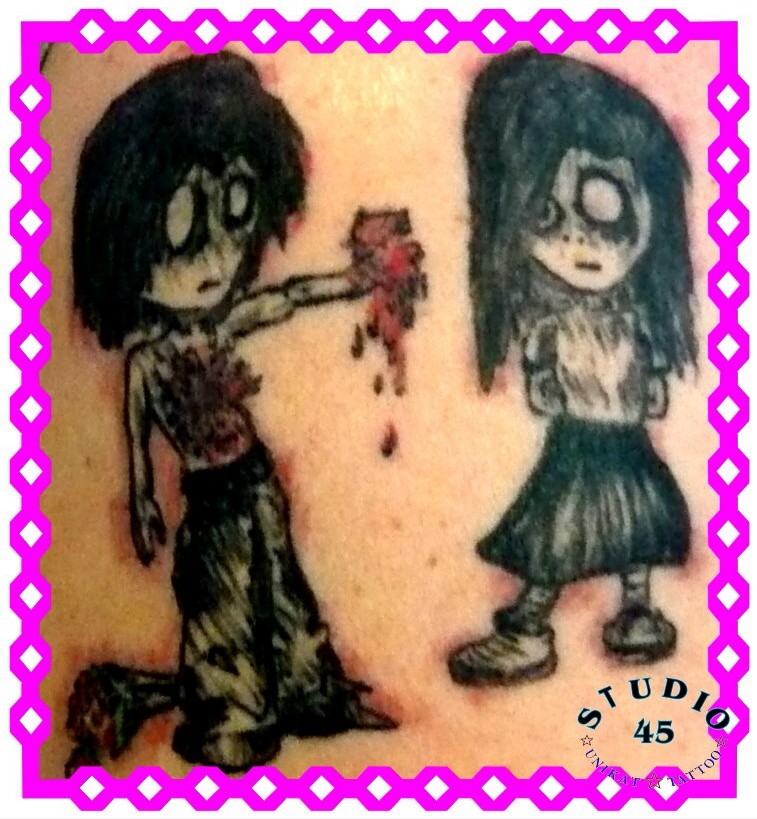 Gothic Emo Illustration Tattoo Creepy Cute Style Recklinghausen STUDIO 45
